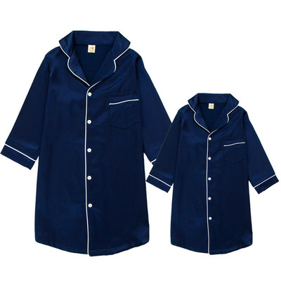 6A正品22姆米重磅真丝儿童睡衣女