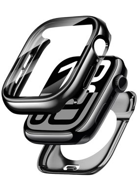 适用iwatchS11保护壳applewatch10苹果手表S9壳膜一体s8保护套S7防水S6高清se全包5/4/3防刮ultra2/1防摔配件