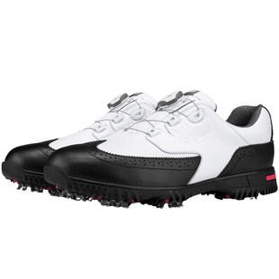 PGM 高尔夫球鞋男款头层牛皮活动钉球鞋旋钮鞋带男鞋鞋子运动鞋