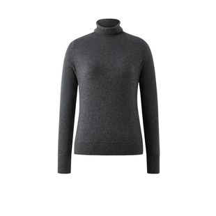 【100%山羊绒】PRICH时尚高领针织衫冬季新款无缝打底毛衣女