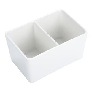 德国Schmincke史明克大号简约陶瓷笔洗水彩画笔白瓷方形洗笔文房四宝洗毛笔国画笔洗调色盘