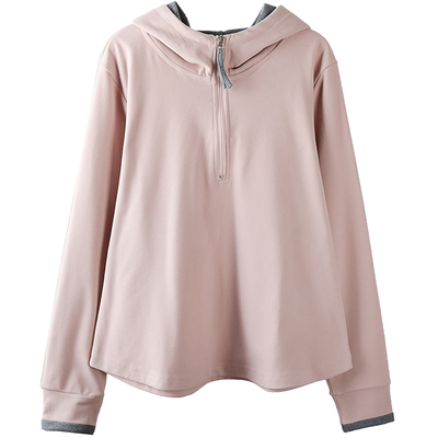 大码德绒连帽打底衫女弹力加厚