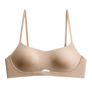 无痕裸感果冻条薄杯内衣女小胸聚拢上托收副乳无钢圈2025新款文胸