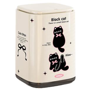 垃圾桶家用带滑轮新款创意高颜值客厅卧室带盖大容量可移动纸篓桶