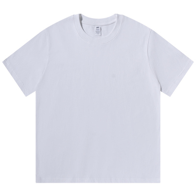 纯棉正肩短袖t恤纯色半袖上衣