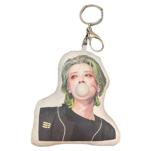 吱吱叫来图定制吐泡泡钥匙扣DIY动漫头像角色明星应援毛绒玩具