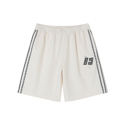 FORNINES粗呢花刺绣运动短裤