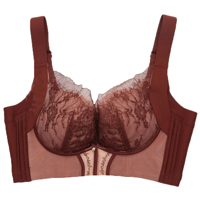 小胸聚拢无钢圈中厚B杯无磁内衣