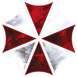 生化危机安布雷拉保护伞公司贴纸手机ipad笔记本吉他水杯装饰贴画