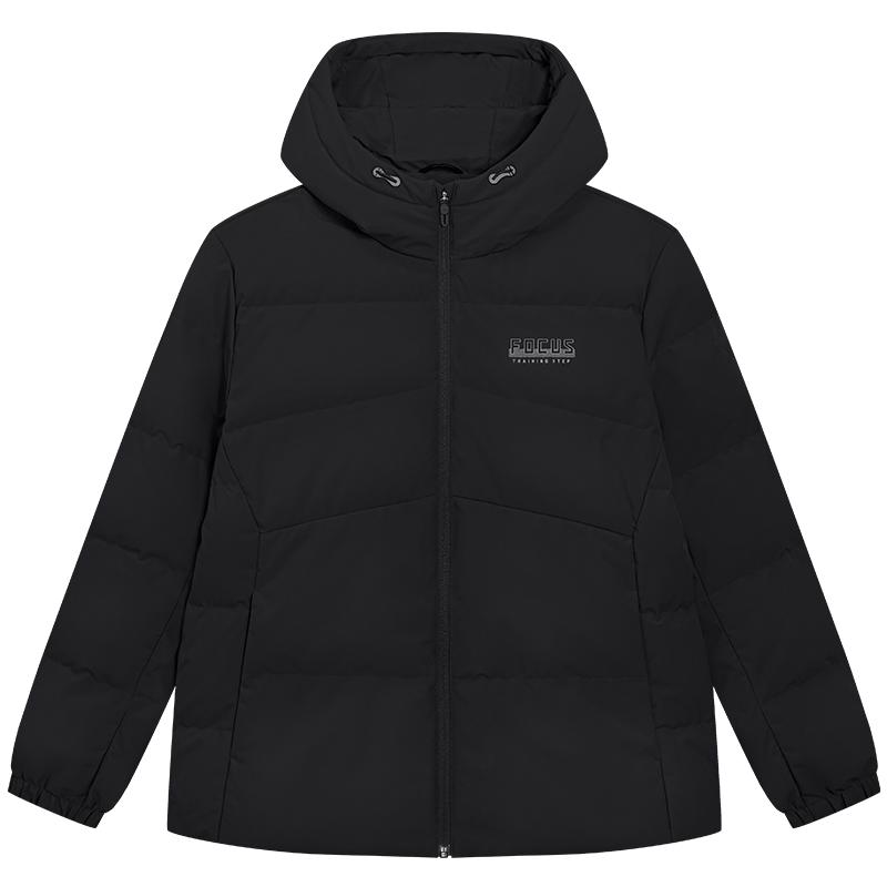 特步羽绒服男士2025年冬季新款运动上衣保暖风衣外套975429190003