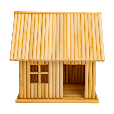 竹签一次性筷子diy手工制作房子模型创意作业亲子互动材料包成品