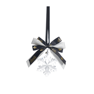 法兰博水晶雪花汽车挂件2025新款高端大气女生车内高档装饰品吊坠