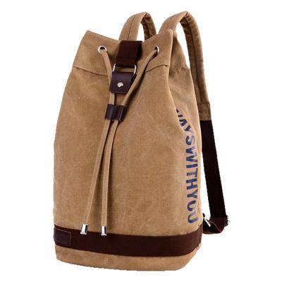 帆布旅行双肩包简约户外健身轻便