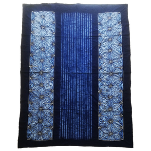 云南部落大理白族扎染桌布周城民族风纯棉扎染布料手工艺装饰背景