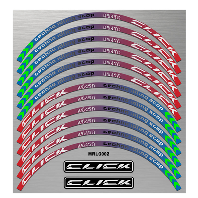 适用本田CLICK150i轮毂贴纸