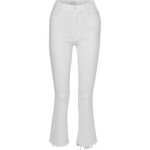 【折扣】MOTHER DENIM女士喇叭九分白色牛仔裤