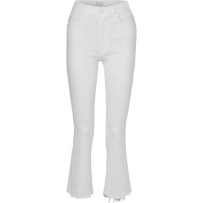 【折扣】MOTHER DENIM女士喇叭九分白色牛仔裤