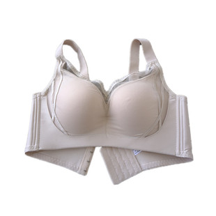 大胸光面极简全罩杯内衣女无磁无钢圈轻薄大胸显小防滑防震CD文胸