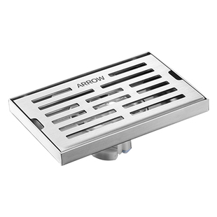 箭牌304不锈钢长条地漏防臭卫生间浴室加长条形大排量地漏枪灰色