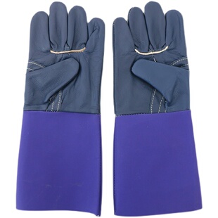 电焊手套牛皮耐高温防烫加厚隔热耐磨皮革机械加工维修焊工加长款