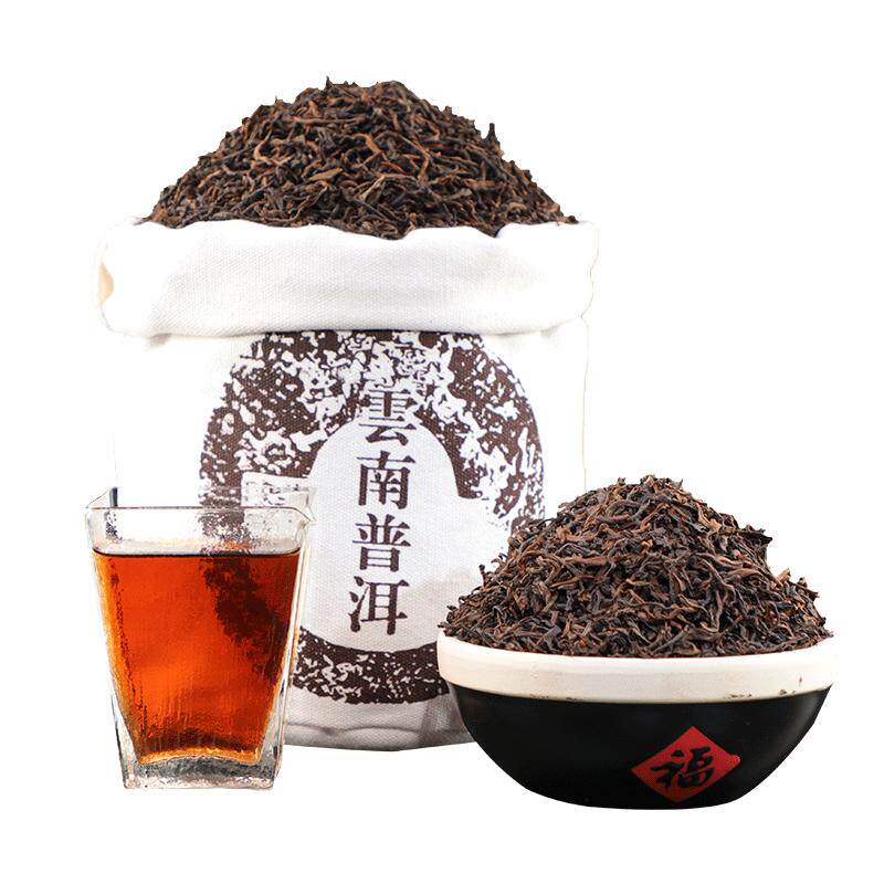 云南普洱茶熟茶散茶陈香金芽易武陈年宫廷熟茶散装熟普洱散装茶叶