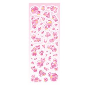 韩国气泡闪闪贴纸彩色镭射咕卡照片小卡diy多功能手账装饰贴纸