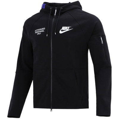 耐克运动休闲男连帽拉链夹克卫衣