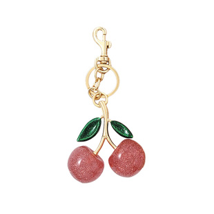 适用蔻驰tabby酒神包挂件车厘子樱桃树脂水晶吊坠钥匙扣女包挂饰