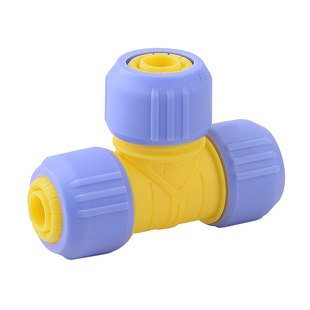 4分6分一寸水管软管对接头三通分水阀一分二分流器一进二出连接器