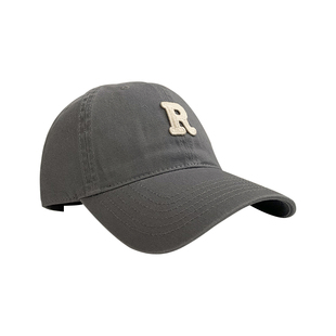 R标棒球帽女宽帽檐加大加深鸭舌帽韩版显脸小大头围长帽檐帽子潮