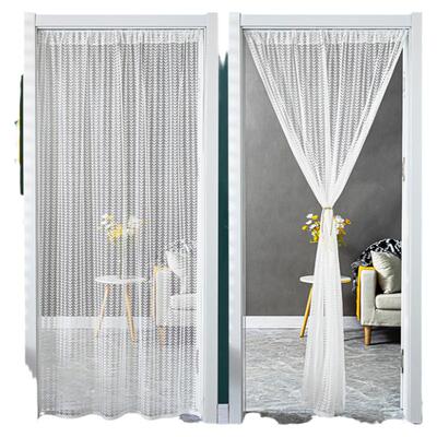 轻奢夏季免打孔伸缩杆防蚊门帘