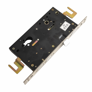 盼盼入户门防盗门锁孔距235小帅11齿轮单孔双孔转舌锁体边长260mm