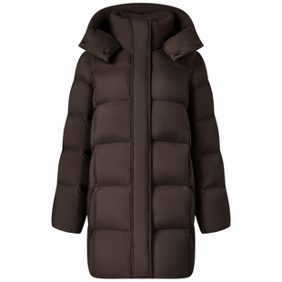 坦博尔冬季休闲加厚妈妈款面包羽绒服女士中长款保暖大码舒适外套