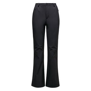 骆驼女装软壳微喇裤秋冬新款冲锋裤加绒保暖户外防风防泼水休闲裤