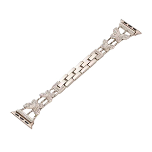 QALUO新款星光色四叶草金属表带适用apple watchS11/S10代表带iwatch9苹果手表se87654代小众表带41/45mm高级