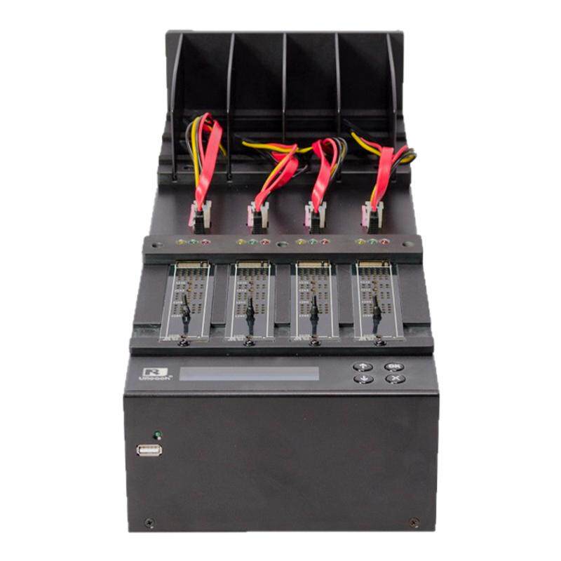 佑华1拖3SATA+m.2双接口PCIe NVMe  SSD mSATA硬盘拷贝机PW-B4001