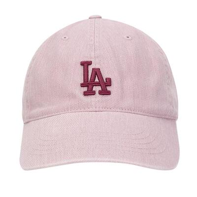 【自营】MLB休闲帽新款男女帽运动帽时尚潮流遮阳帽粉色训练帽