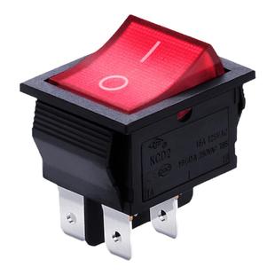 上开 上海永星船型开关带灯KCD2船形电源翘板开关4脚2档 16A 220V