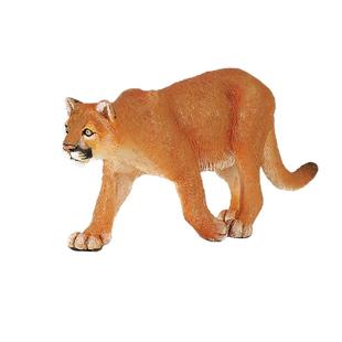 狮子模型玩具美国Safari正品静态书桌摆件美洲狮 山猫 山狮道具