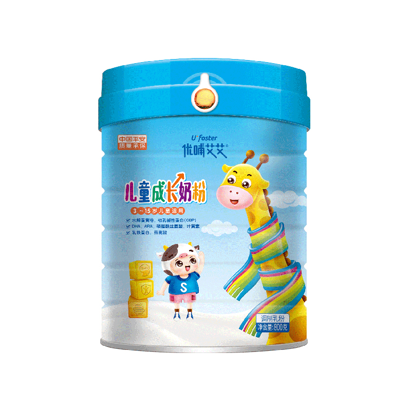 優(yōu)哺艾艾正品高鈣多維生素益生菌營養(yǎng)調(diào)制配方學(xué)生兒童成長牛奶粉