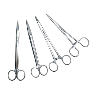 兽用不锈钢手术剪刀动物解剖剪兽医手术器械持针钳止血钳缝合针线