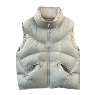 羽绒马甲女2025秋冬新款90白鸭绒韩版时尚洋气欧货轻薄款马夹背心