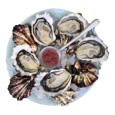 玫瑰粉生蚝进口空运鲜活即食