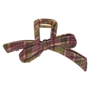 皇家莎莎发抓亚克力格子鲨鱼夹抓夹抓发盘发半扎发高马尾发饰女