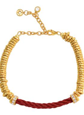 摩邦珠宝红运当头-红绳钱串子手链