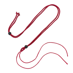 曼波绳黑珠项链绳 diy黑红绳子项链绳手工编织男女翡翠玉佩吊坠