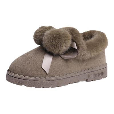 红蜻蜓雪地靴冬季毛毛鞋