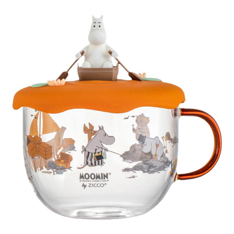 Moomin耐热玻璃友谊之船马克杯