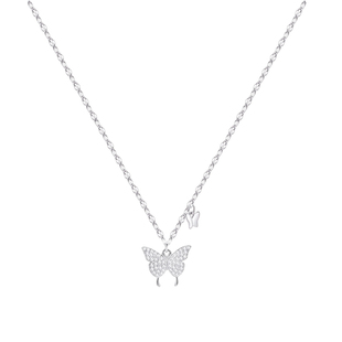 「闪耀蝴蝶」纯银s999项链女轻奢小众高级感锁骨链送闺蜜生日礼物