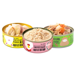 疯狂小狗狗罐头鸡块兔肉果蔬湿粮训狗泰迪成犬幼犬狗零小型试吃装